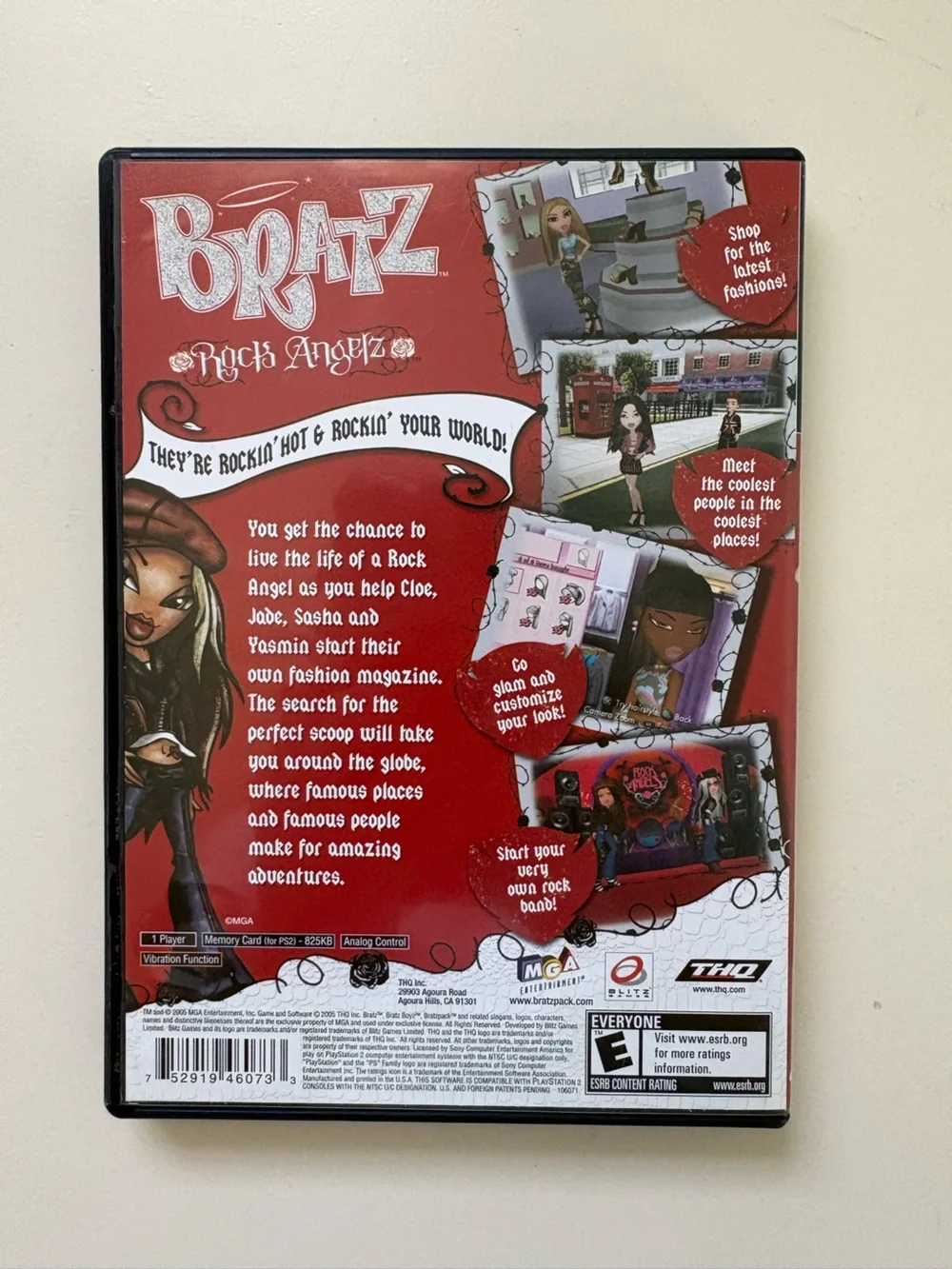 Play Station 2 - PS2 Bratz Rockstarz Rock & Stylz Rock Angelz Video Game